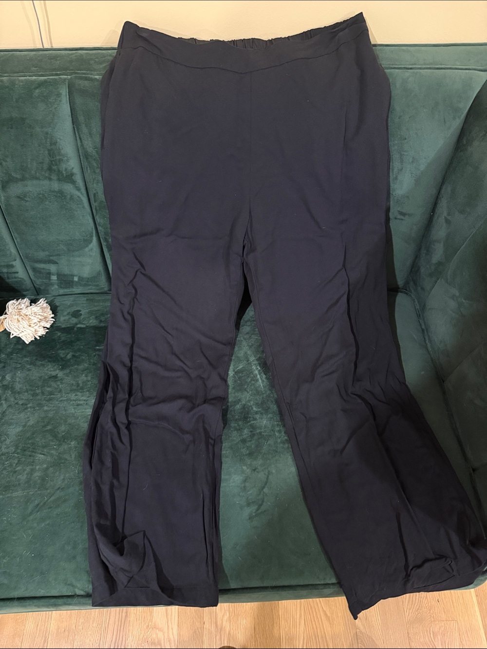 Old Navy Navy Wide-Leg Pull-On Pants